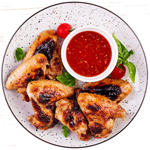 Baked Chicken Wings Asian Tomatoes